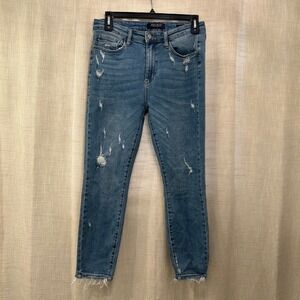 Judy Blue Womens 11 / 30 Relaxed Fit Jeggings Blue Jeans Denim